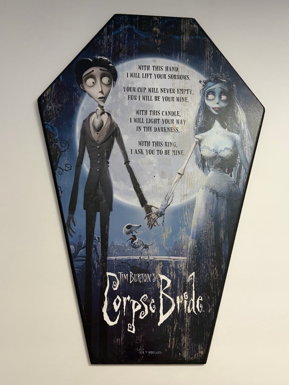 Corpse Bride Coffin Wall Art